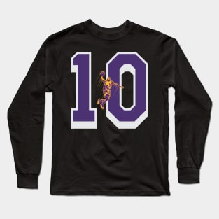 lakers new number. 10 number of Christie, Max Long Sleeve T-Shirt